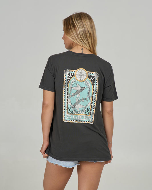 Salty Crew ZODIAC B.F. TEE - Charcoal