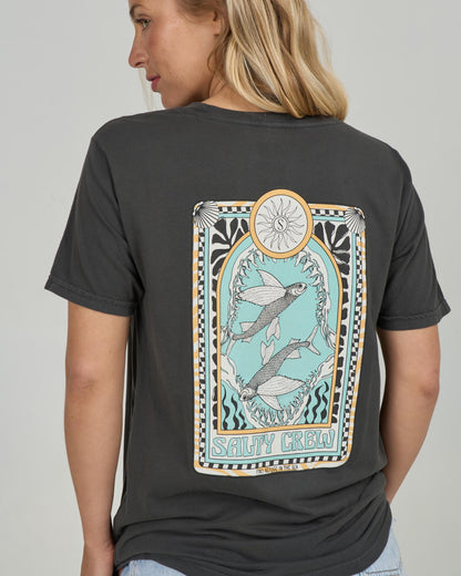 Salty Crew ZODIAC B.F. TEE - Charcoal