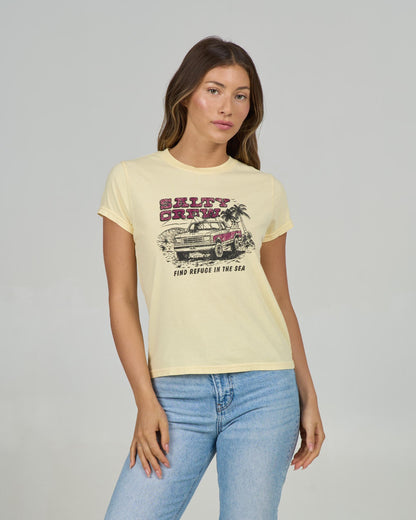 Salty Crew TRUCK STOP MODERN TEE - Sunshine
