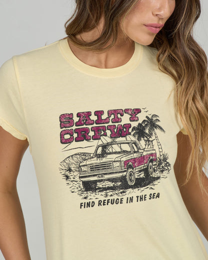 Salty Crew TRUCK STOP MODERN TEE - Sunshine