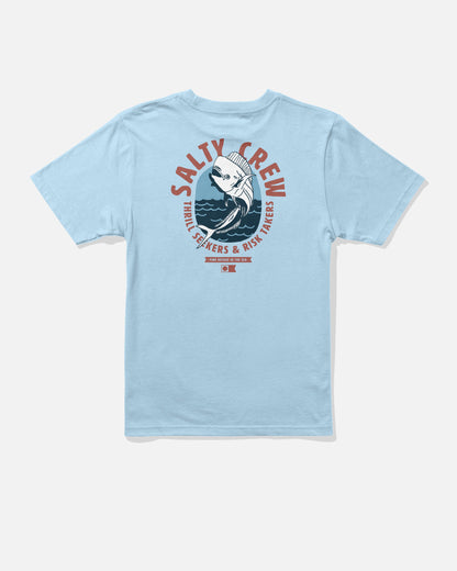 Salty Crew LEAPING BOYS SS TEE - Clear Sky