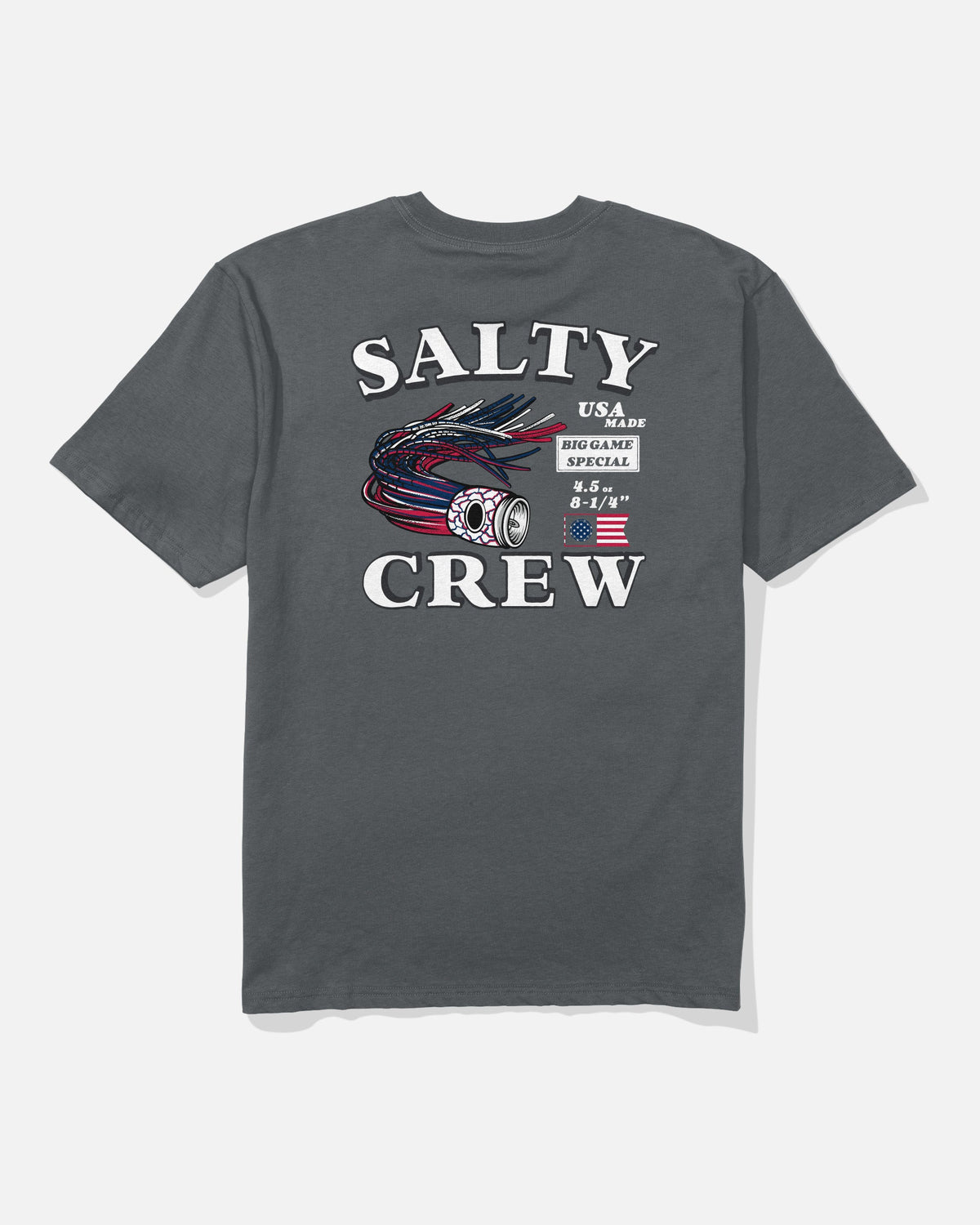 Salty Crew AMERICA LURE SS TEE - Charcoal