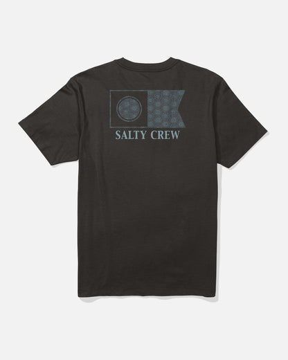 Salty Crew FLAGSHIP SS TEE - Black