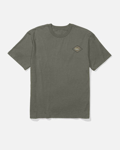 Salty Crew DECKHAND YELLOWTAIL SS TEE - Washed Dusty Olive