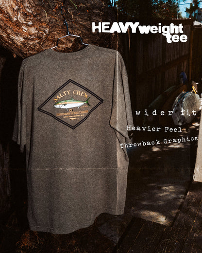 Salty Crew DECKHAND YELLOWTAIL SS TEE - Washed Dusty Olive