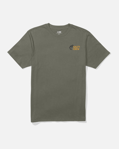 Salty Crew BAIT SHOP SS TEE - Dusty Olive