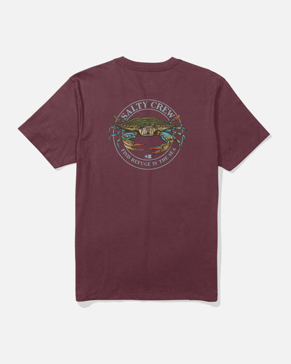 Salty Crew JIMMY SS TEE - Burgundy