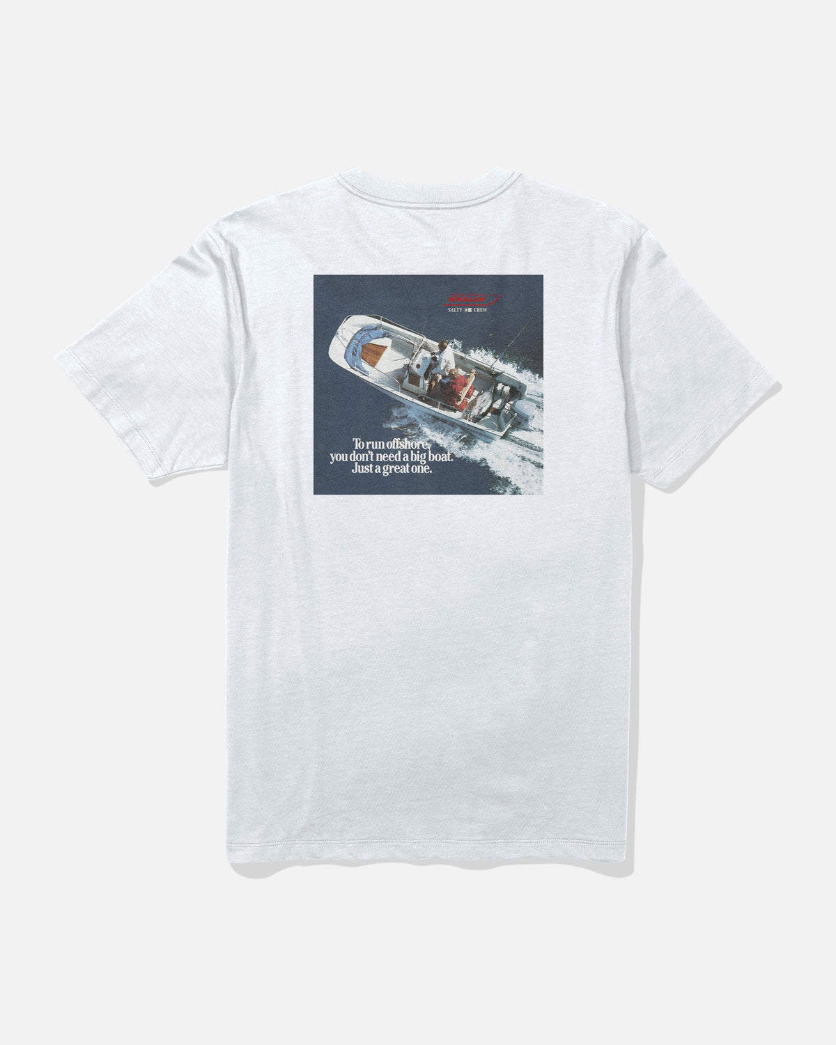 Salty Crew WHALER OFFSHORE SS TEE - White