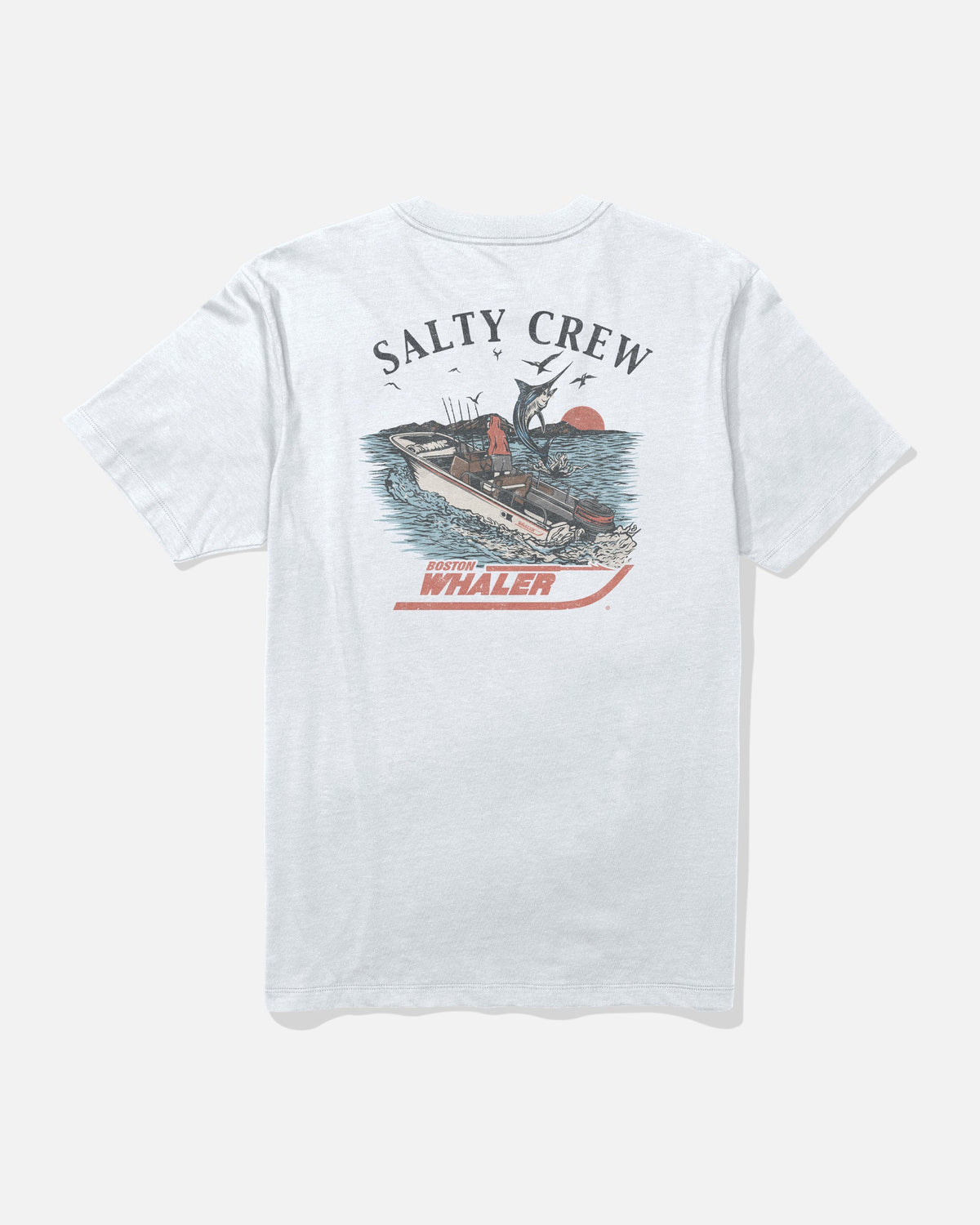 Salty Crew WHALER CHASE SS TEE - White