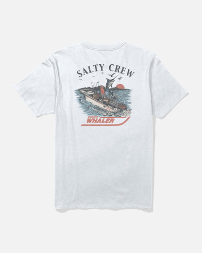 Salty Crew WHALER CHASE SS TEE - White